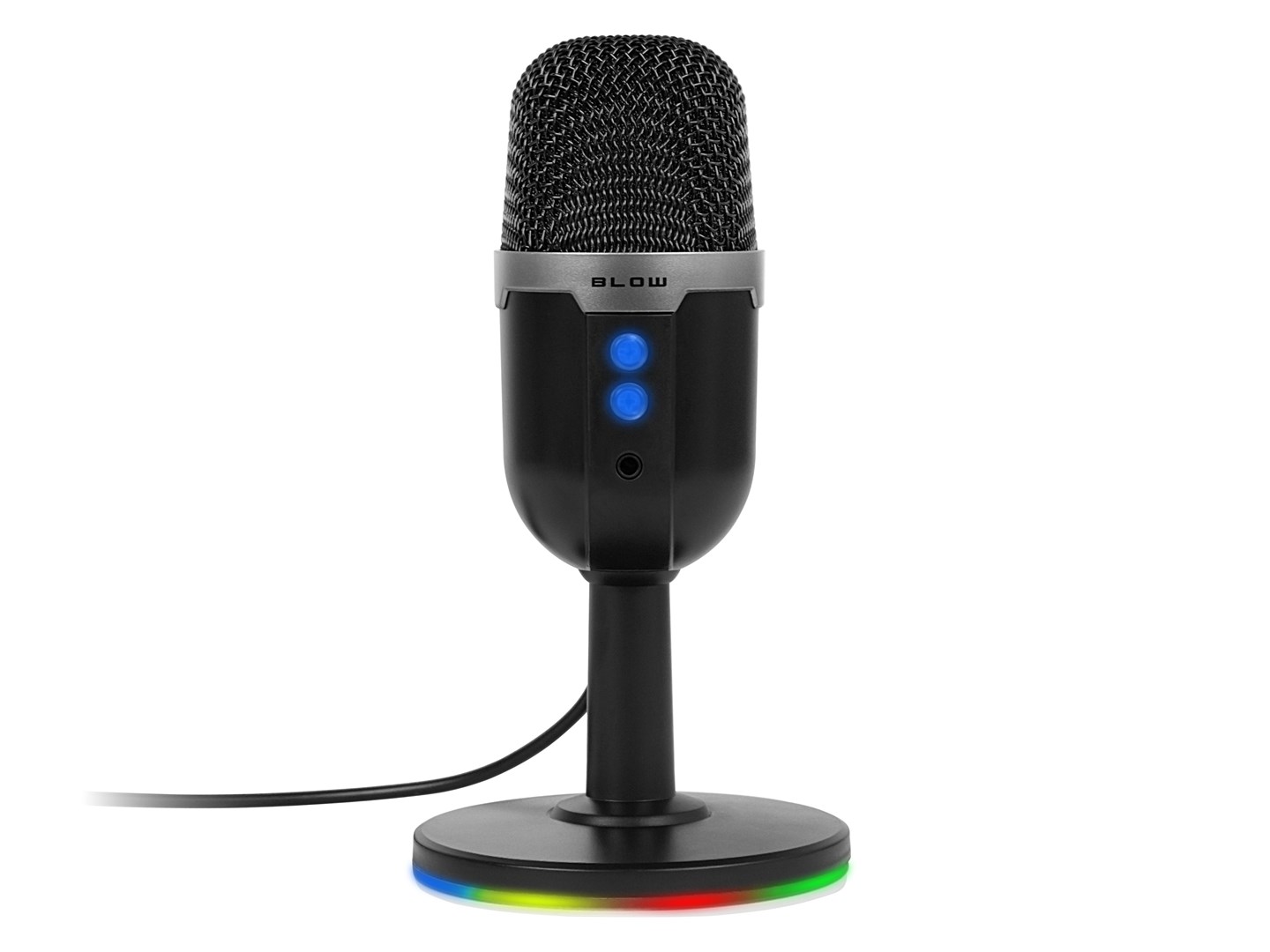 Studio microphone with BLOW LED stand