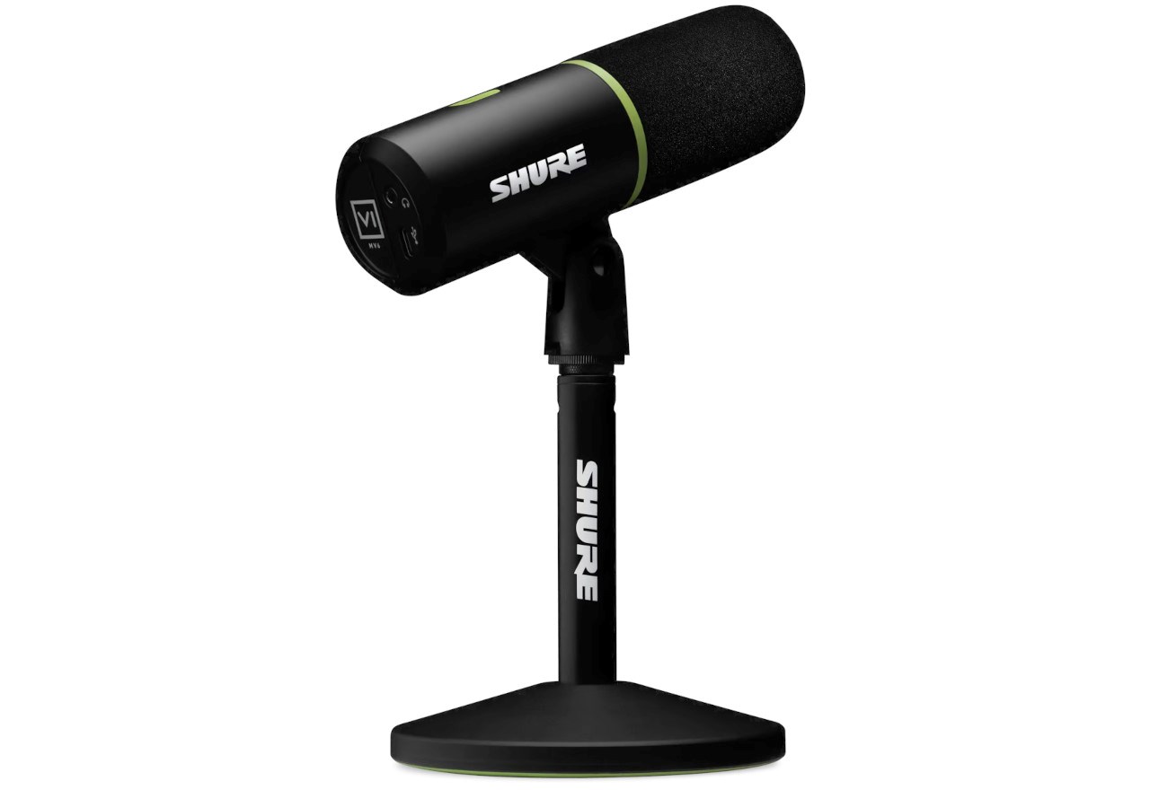 Shure MV6 - USB-C cardioid dynamic microphone for gamers and streamers