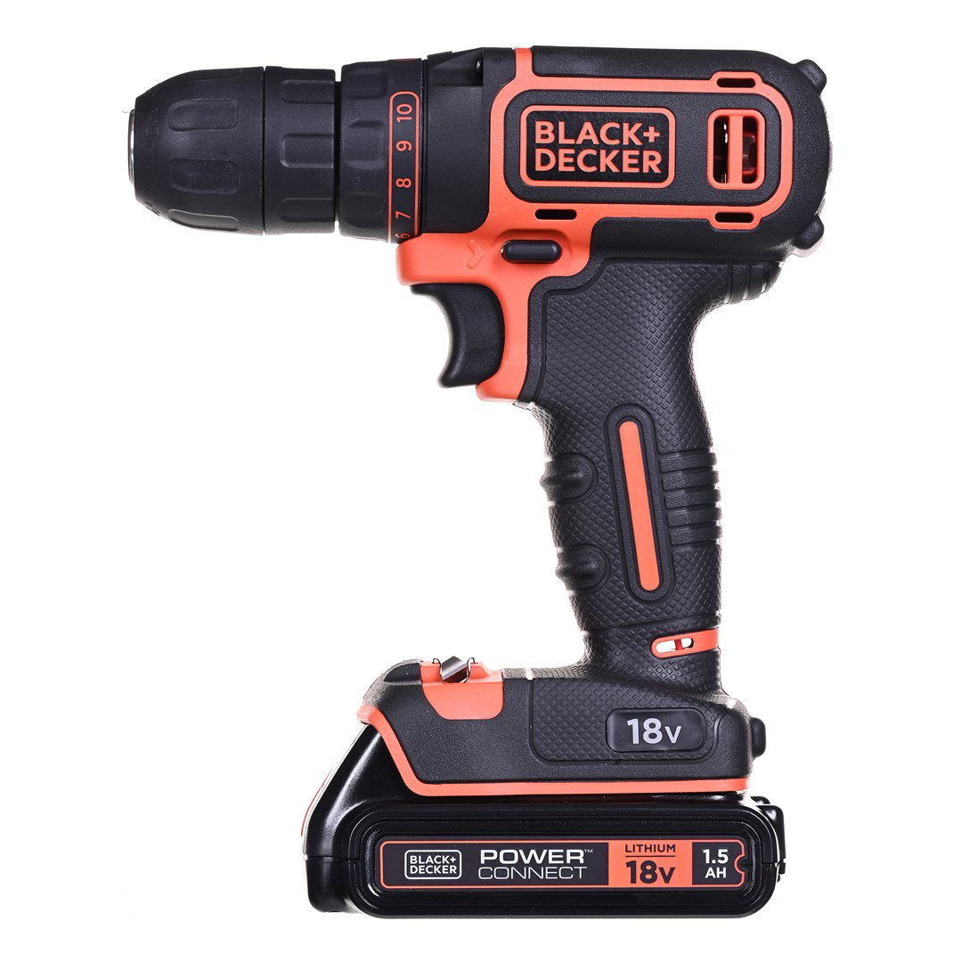 Black & Decker BDCDC18 drill 650 RPM Black, Orange