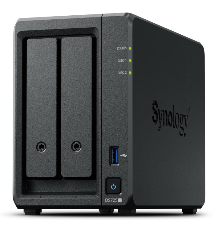 Synology DiskStation DS725+ NAS/storage server Ryzen Embedded R1600 4 GB DDR4 0 TB Black