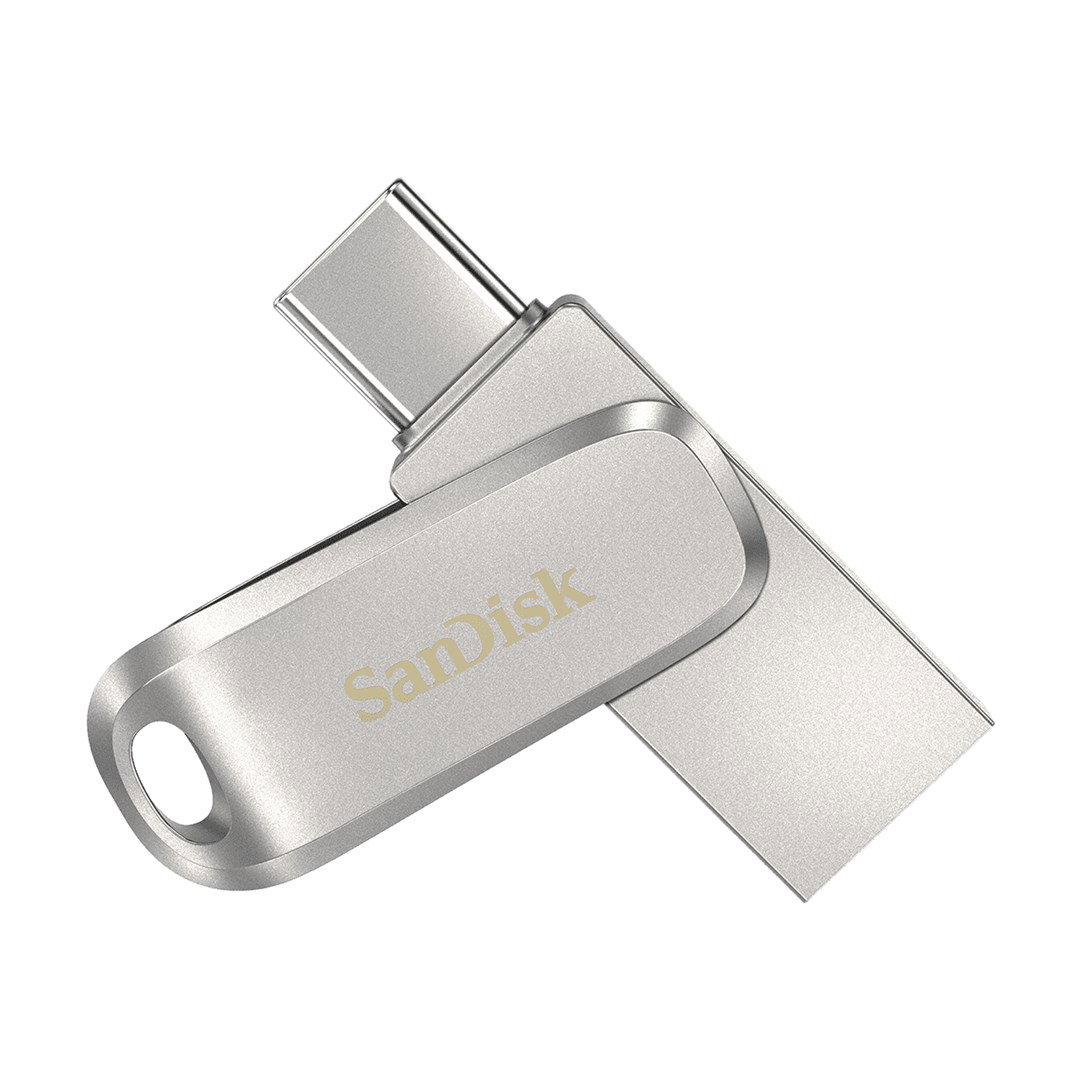 SanDisk Ultra Dual Drive Luxe USB flash drive 1000 GB USB Type-A USB Type-C 3.2 Gen 1 (3.1 Gen 1) Stainless steel