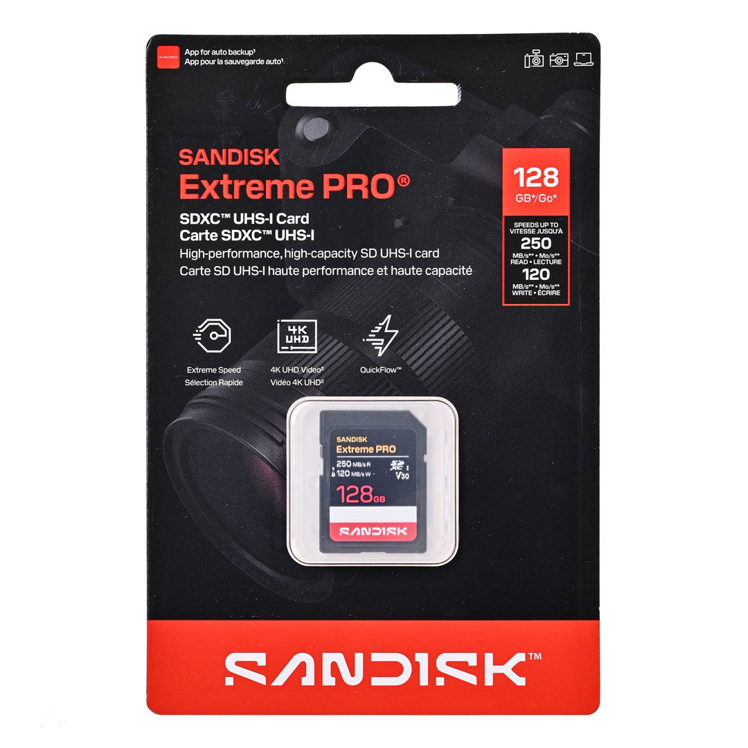 SanDisk Extreme PRO SD UHS-I 128 GB SDXC