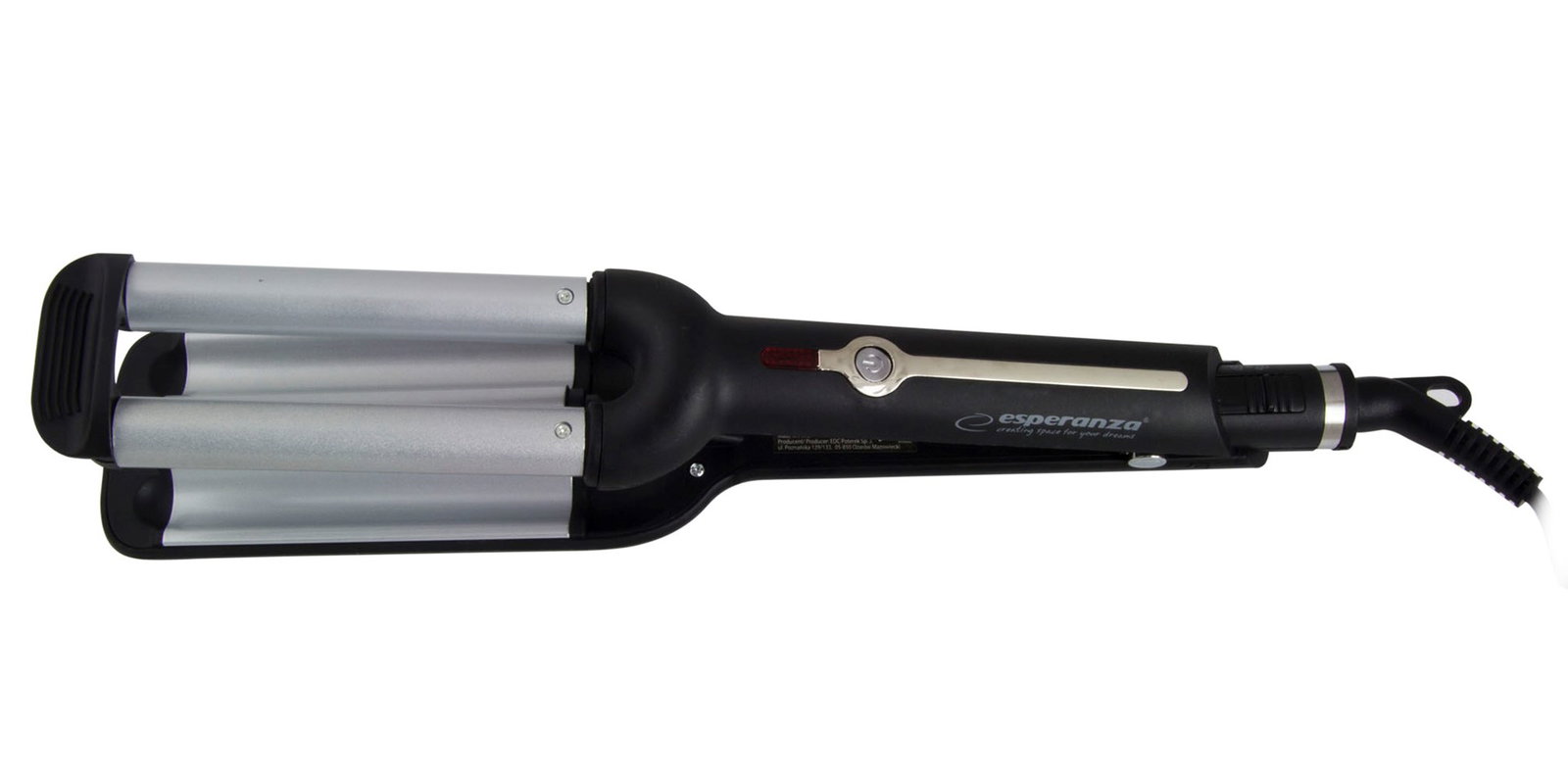Esperanza EBL013 hair styling tool Curling iron Black,Silver 1.8 m 55 W