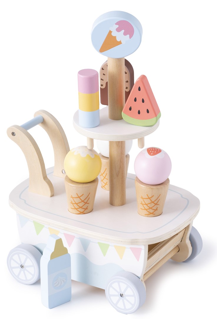 Promis Trolley, wooden ice cream parlor for children