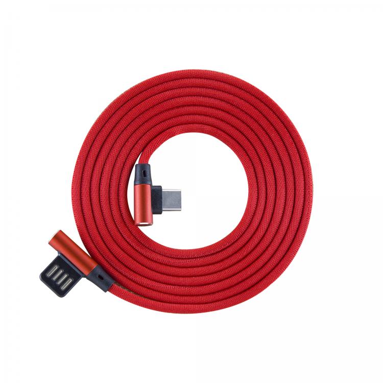 Sbox USB-C-90-R USB Type-C 90 m/m 1.5m Type-C-90R Strawberry Red