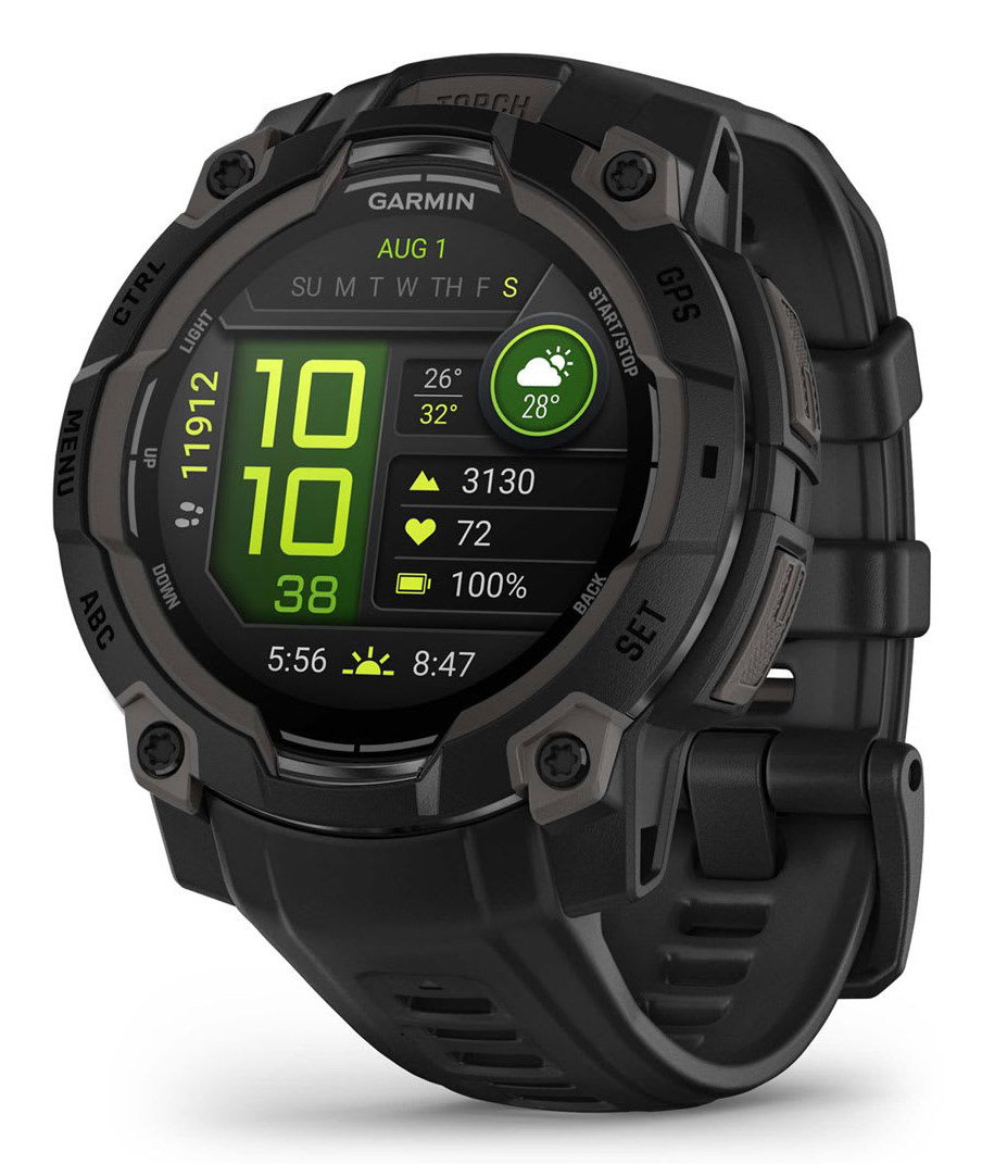 Garmin Instinct 3 AMOLED 3.05 cm (1.2) 45 mm Digital 390 x 390 pixels Touchscreen Black GPS (satellite)
