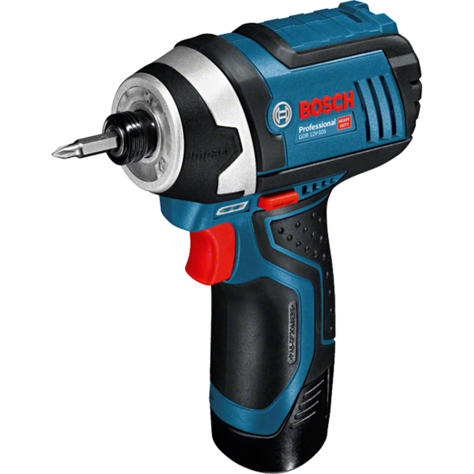 Bosch Cordless Impact Wrench GDR 12V-105 Professional Blue Black 2x Li-ion Battery 2.0Ah