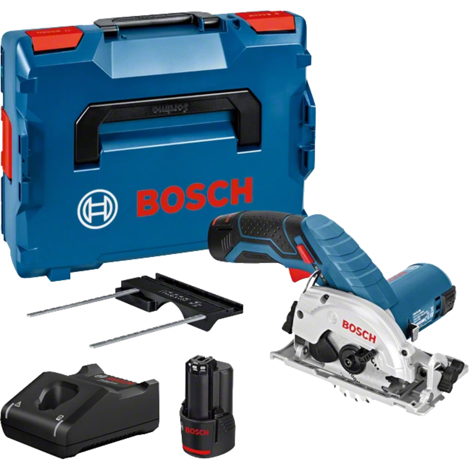 Bosch Cordless Portable Circular Saw GKS 12V-26 12V Blue Black 2x Li-ion Battery 3.0Ah