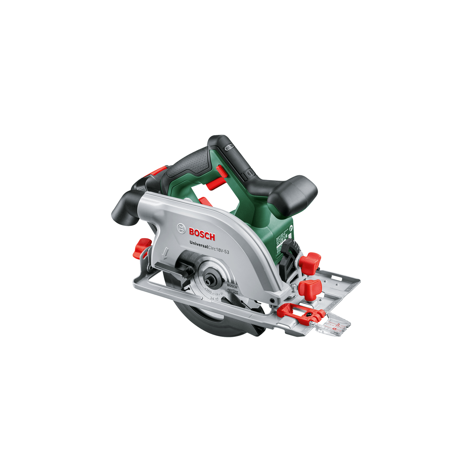 Bosch Circ 18V-53 16 cm Black, Green 4300 RPM