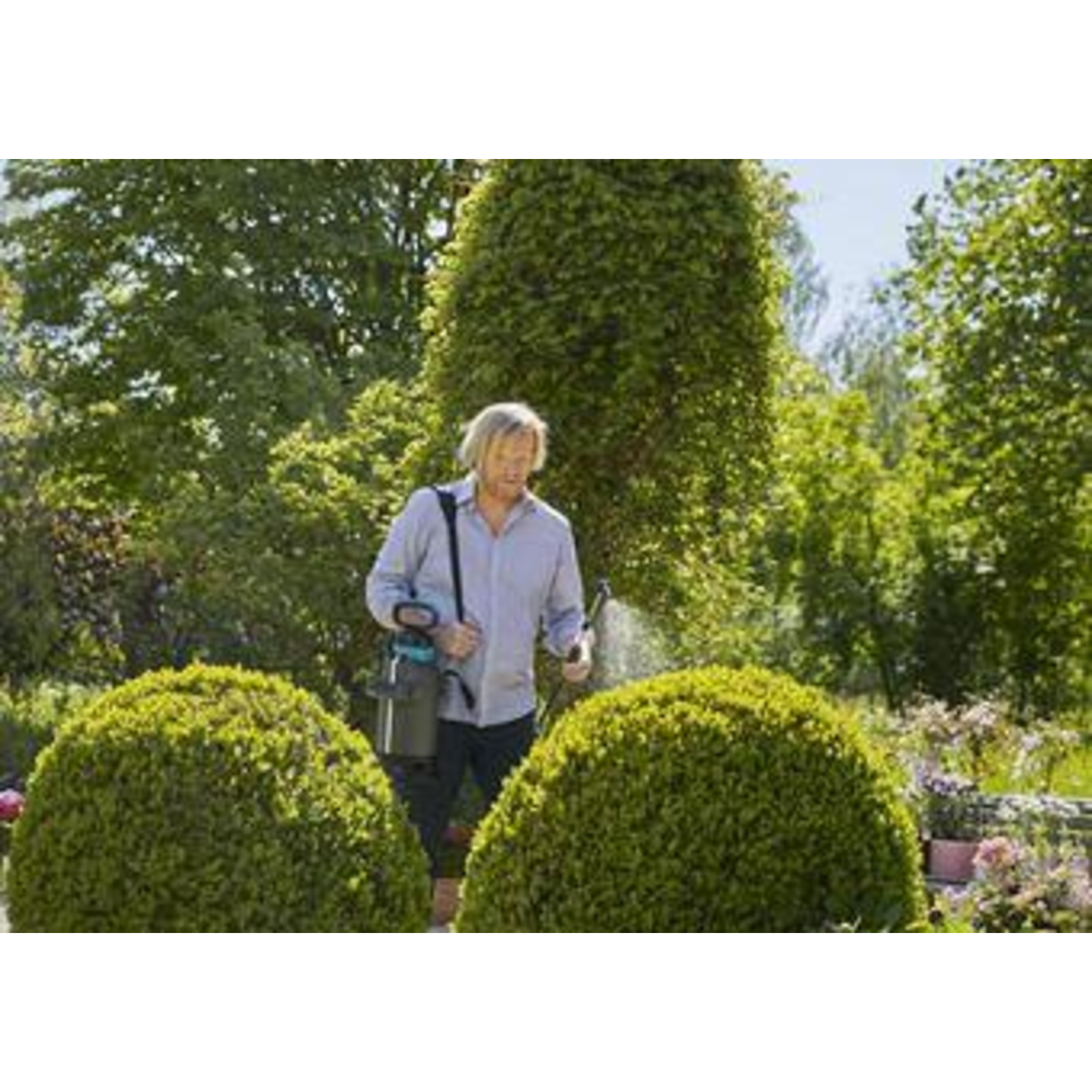 Gardena Pressure Sprayer 5 L EasyPump Grey Turquoise Battery-operated