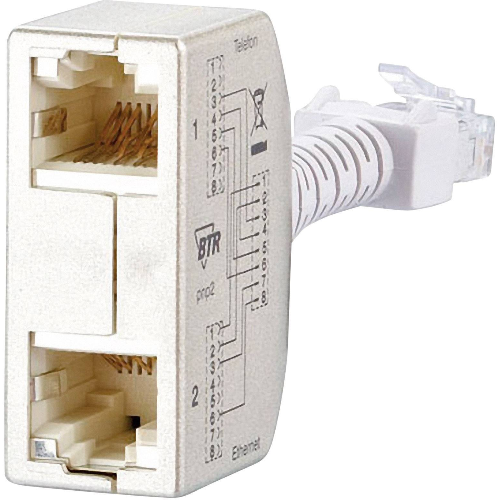 METZ CONNECT 130548-02-E RJ45 ISDN X 2 Silver