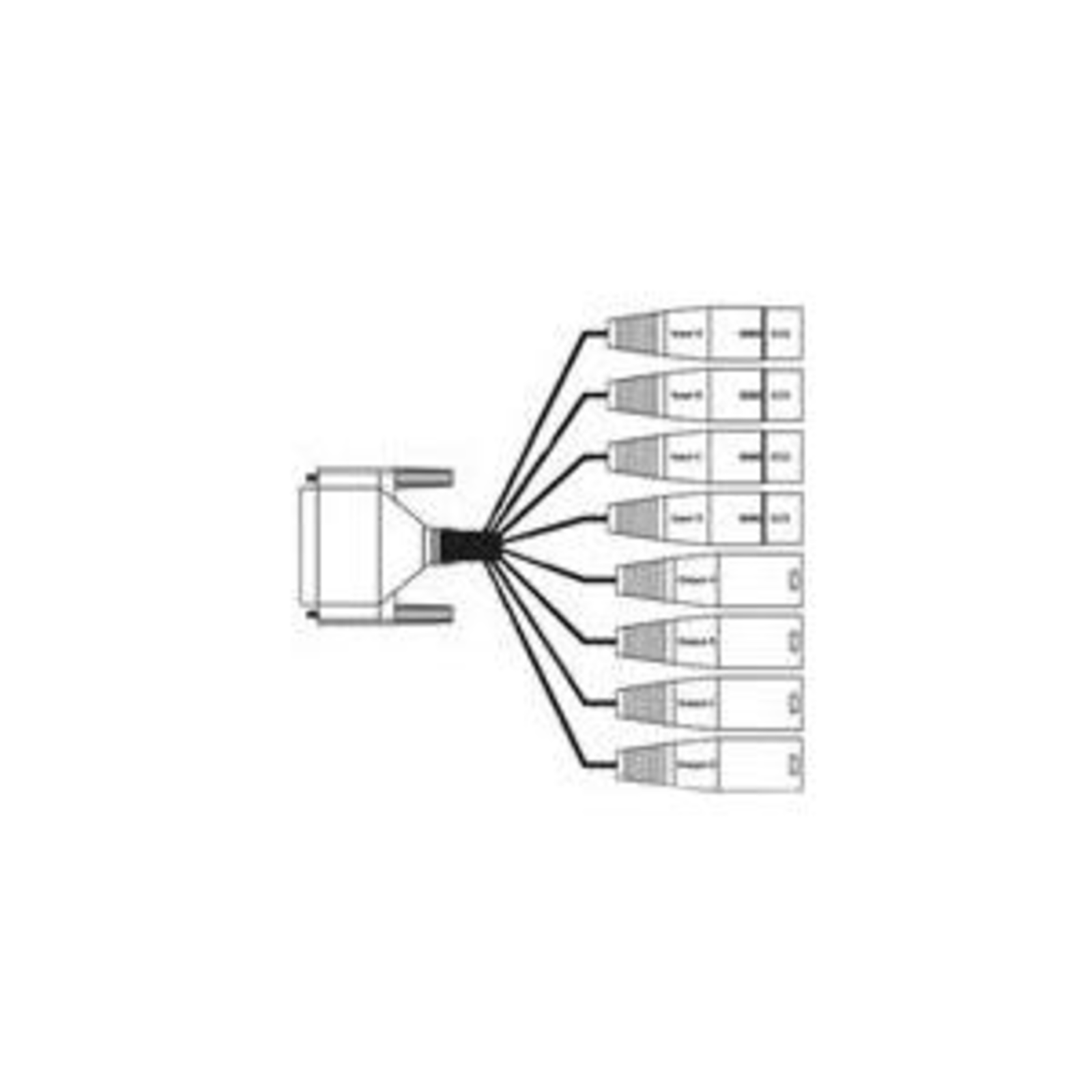 AJA Breakout Cable Audio Cable DB-25 Male to DB-25 XLR3 Thumbscrews