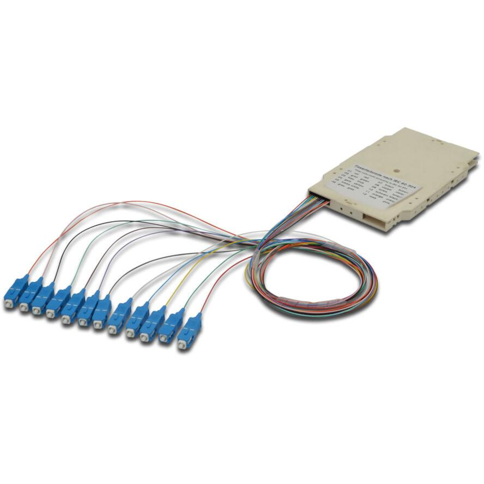 Digitus Splice Cassette with 12 Pigtails Pre-assembled SC OM4