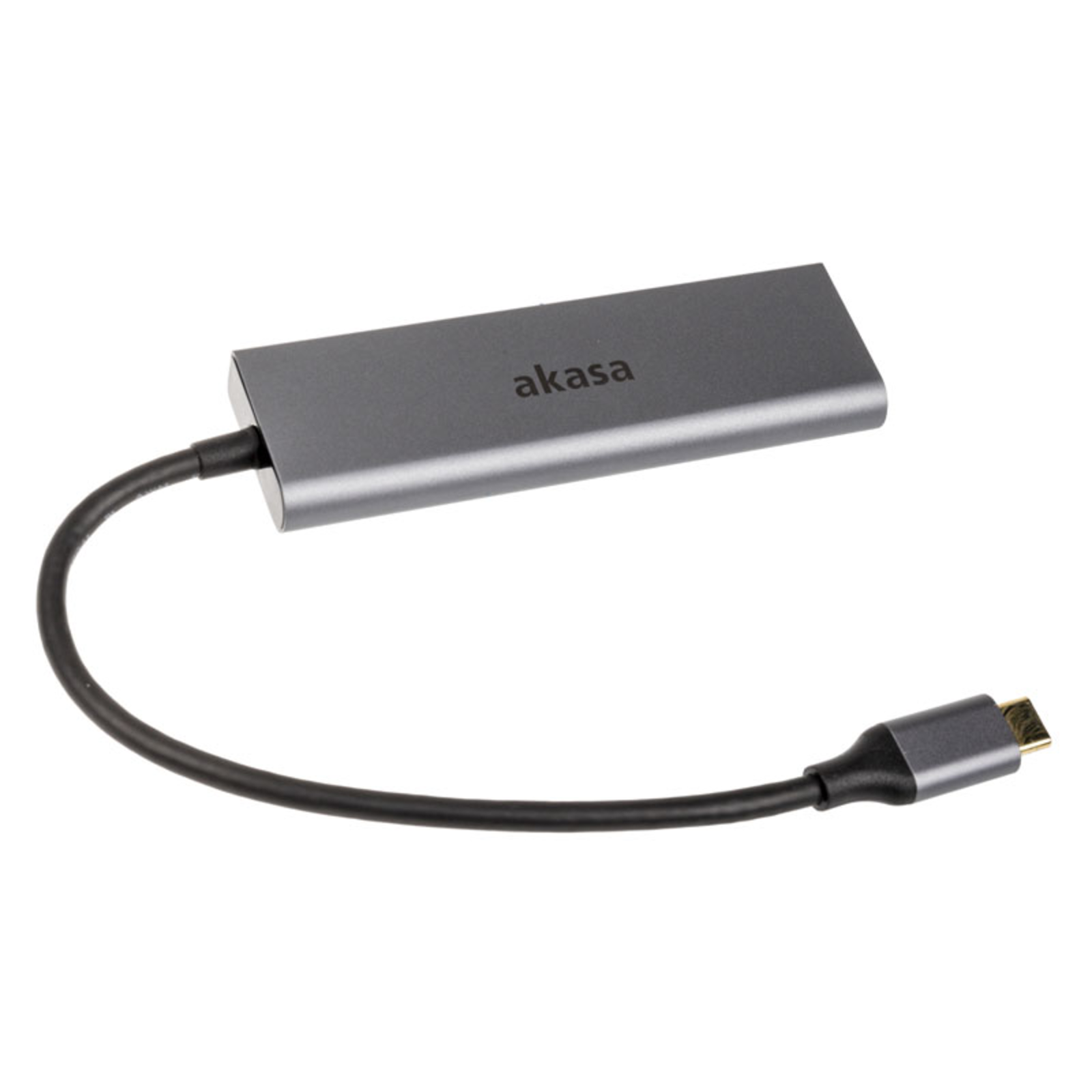 AKASA USB Type C to 4x USB Type A Silver