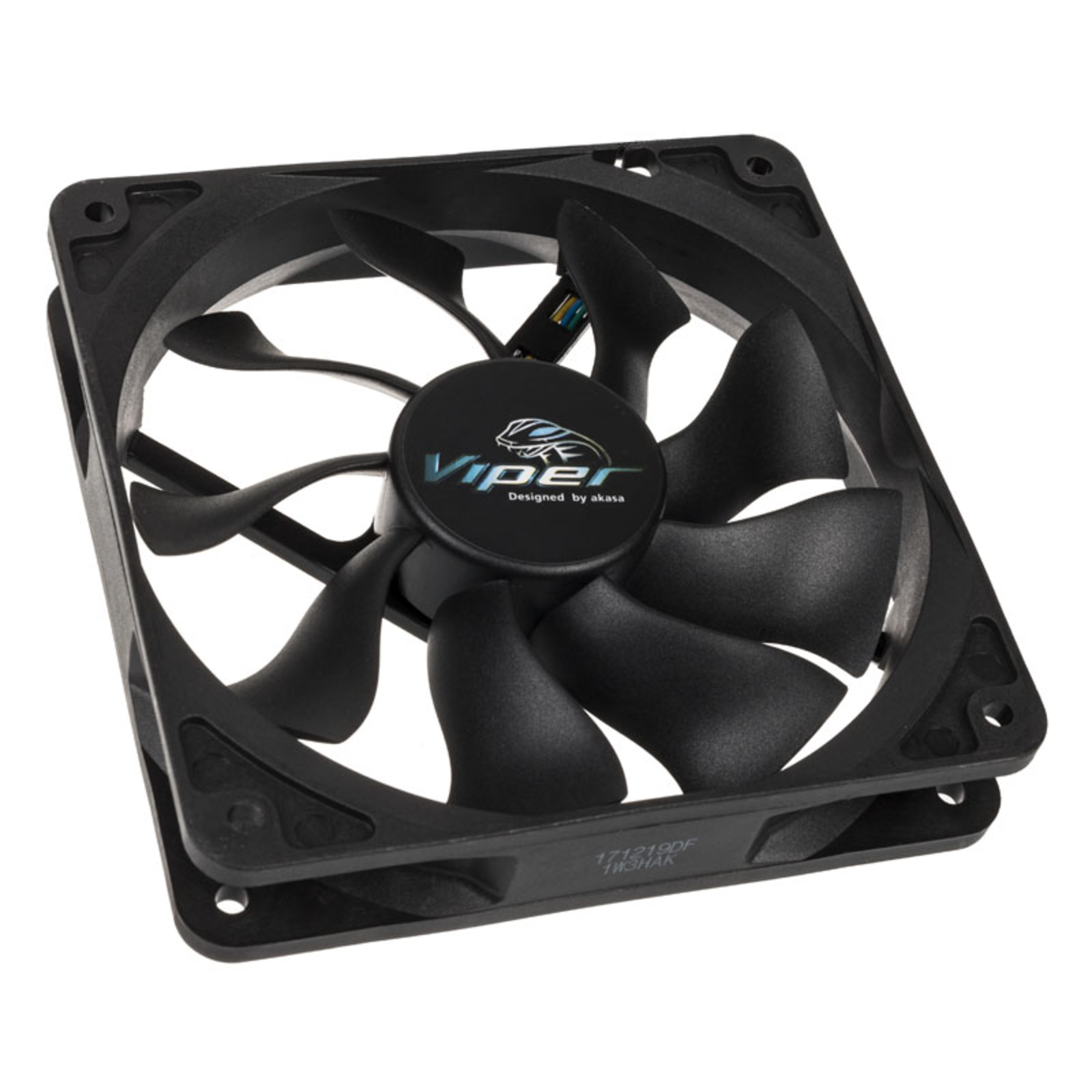 Akasa Viper Fan 12 Cm 600 RPM 1900 RPM 28.9 DB 83.63 Cfm