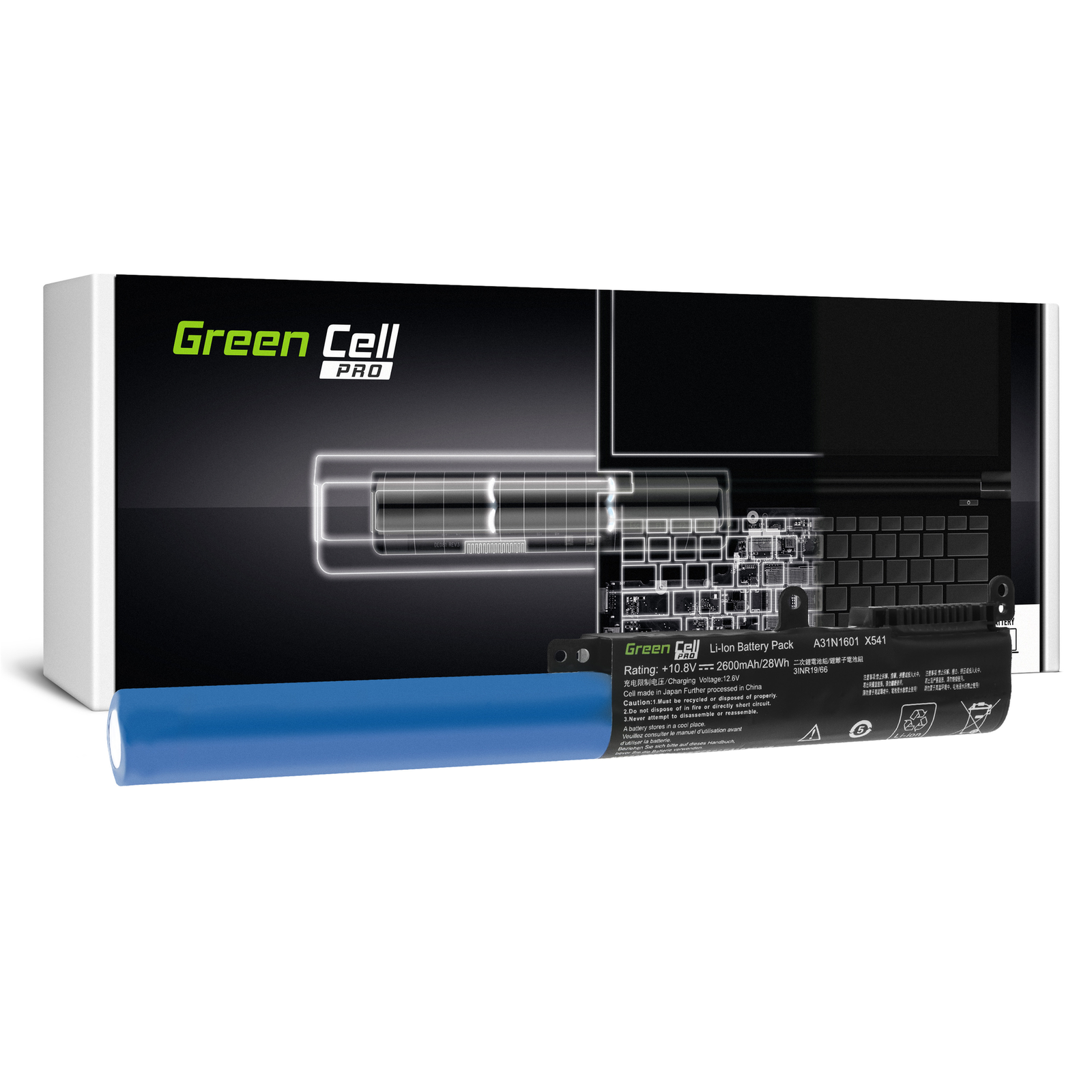 Greencell PRO Laptop Battery for Asus R541 & Vivobook Max F541 X541 11.1V 2600mAh