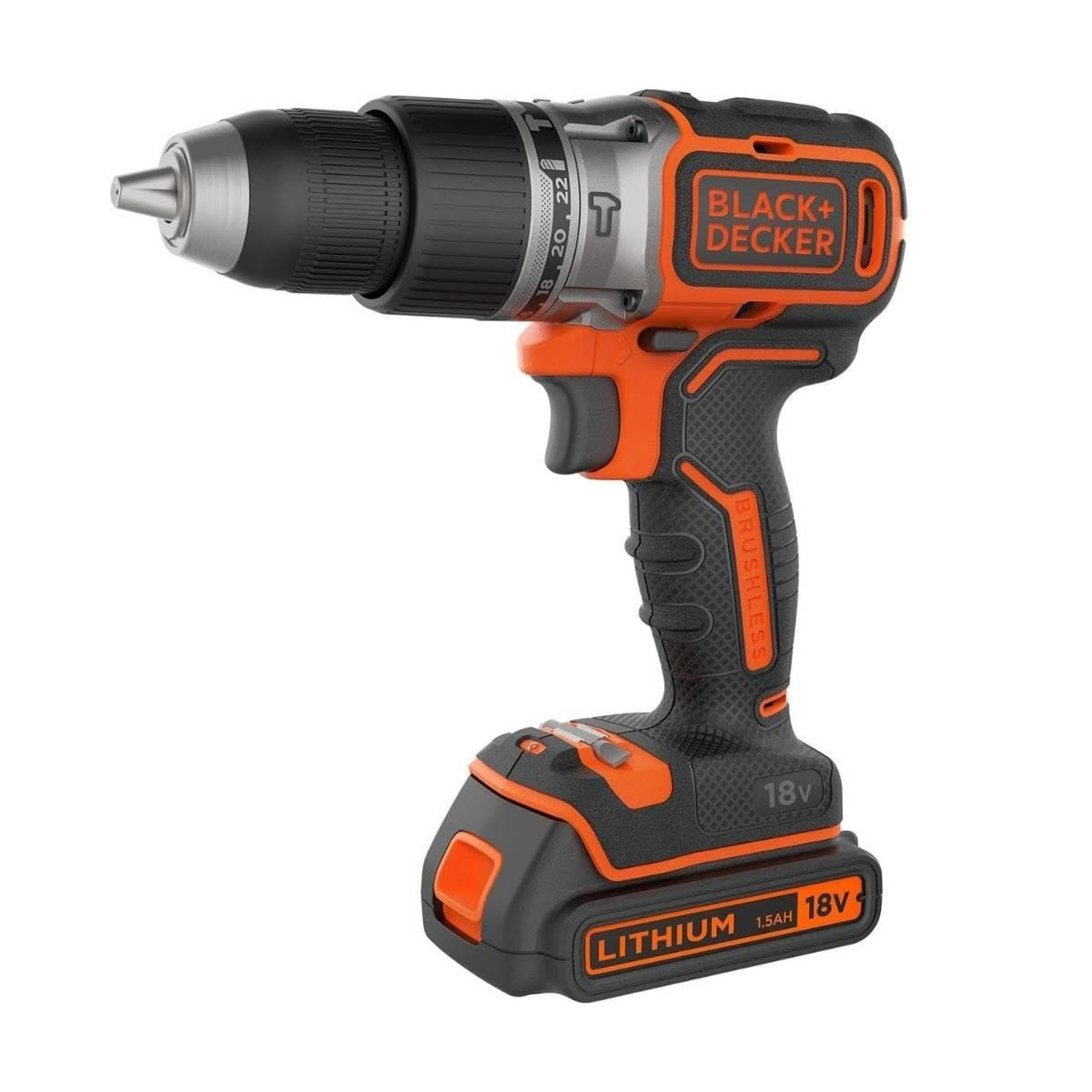 Black Decker Cordless Impact Drill 18V 2x2Ah Kof BCD383D2XK (BCD383D2XK-QW)