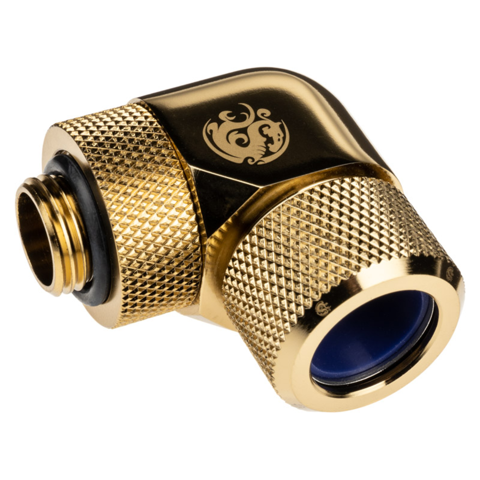 Bitspower Advanced Multi-link Adapter Connection 90 Degree G1/4 Inch Male to 14mm OD Hardtube