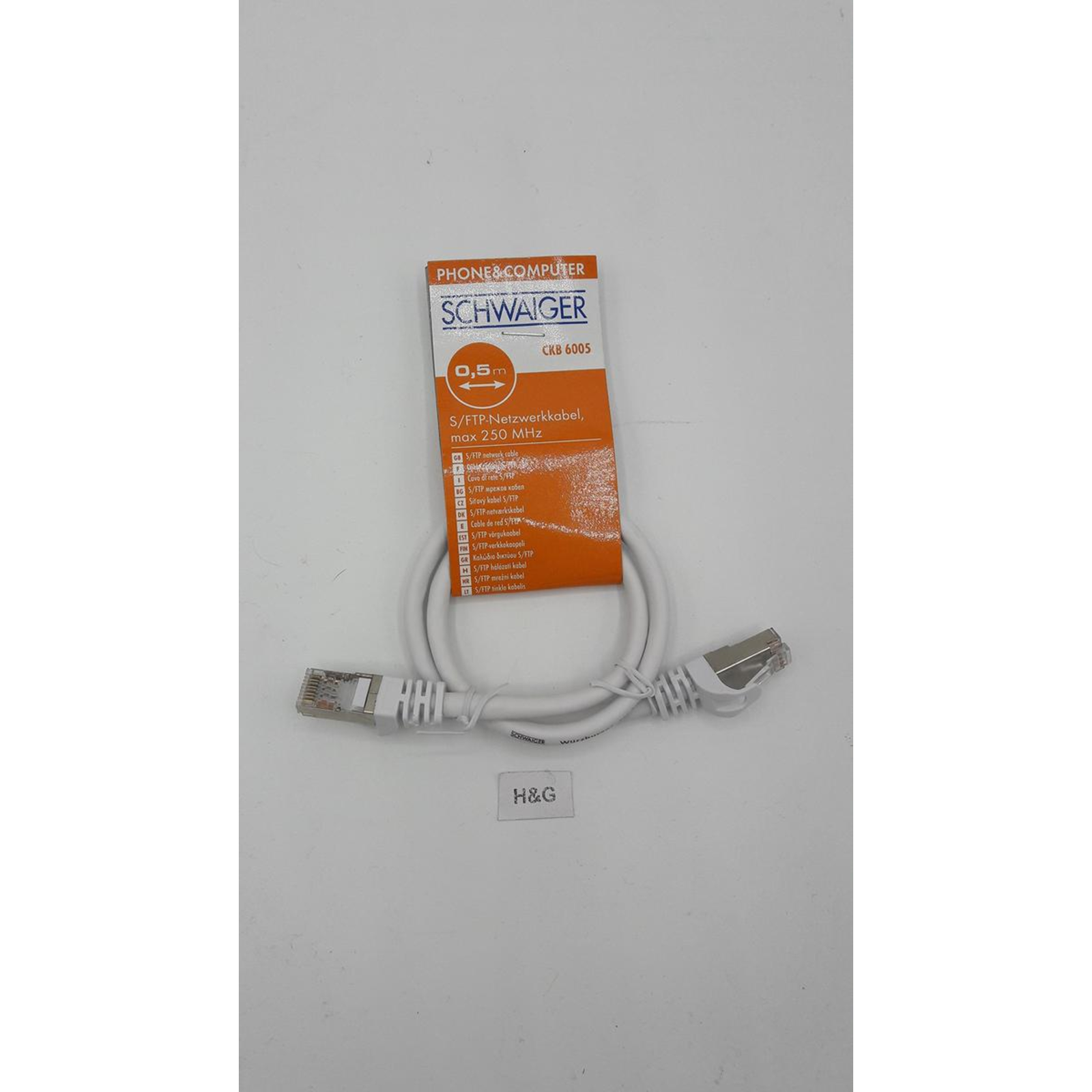 Schwaiger Network Cable RJ-45 (M) to RJ-45 (M)