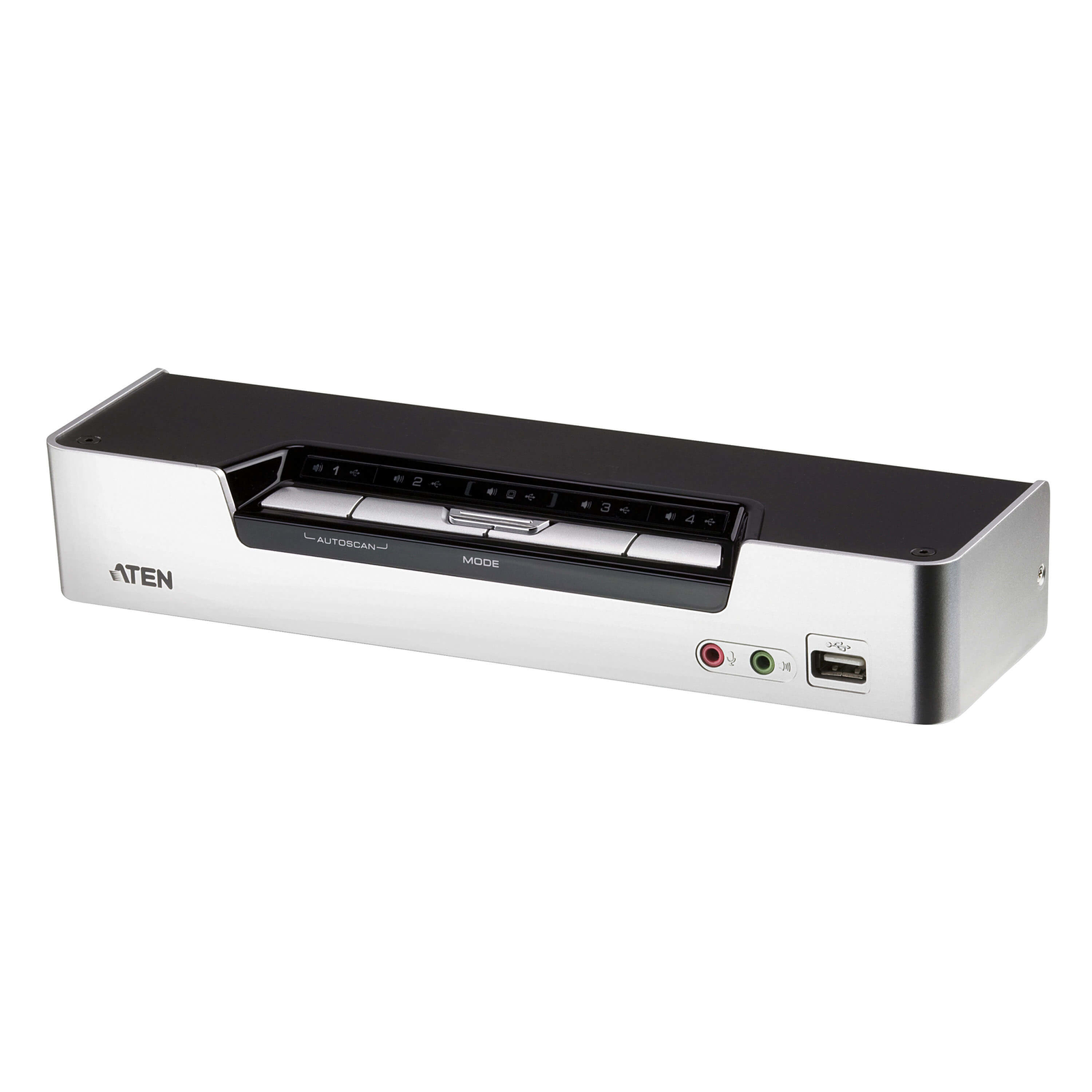 Aten CS1794 1920 X 1200 Pixels WUXGA Rack-mounted 4.8 W 1U Black Stainless Steel