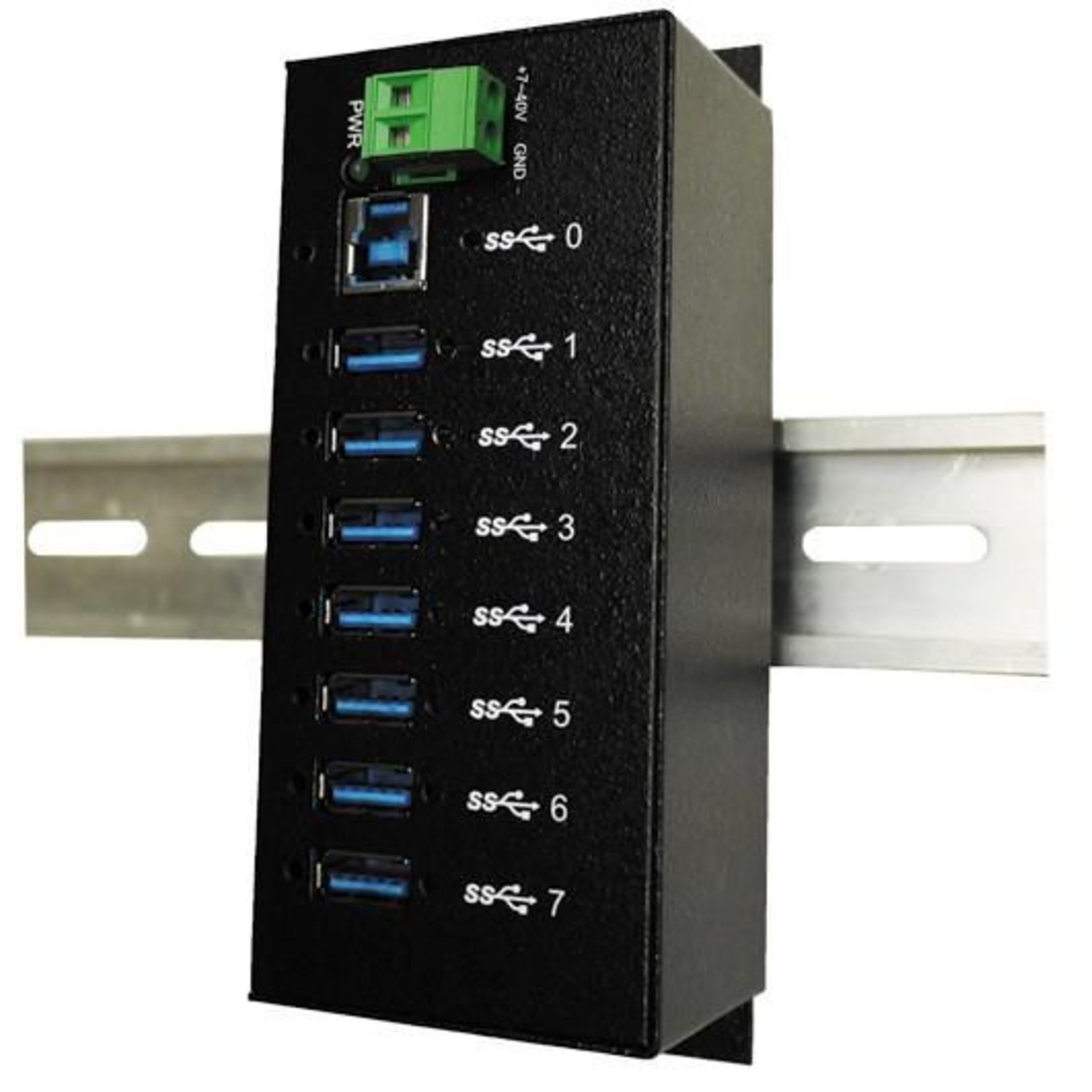 Exsys EX-1187HMVS USB 3.2 Gen 1 3.1 Gen 1 Type-A 5000 Mbits Black Metal CE FCC RoHS