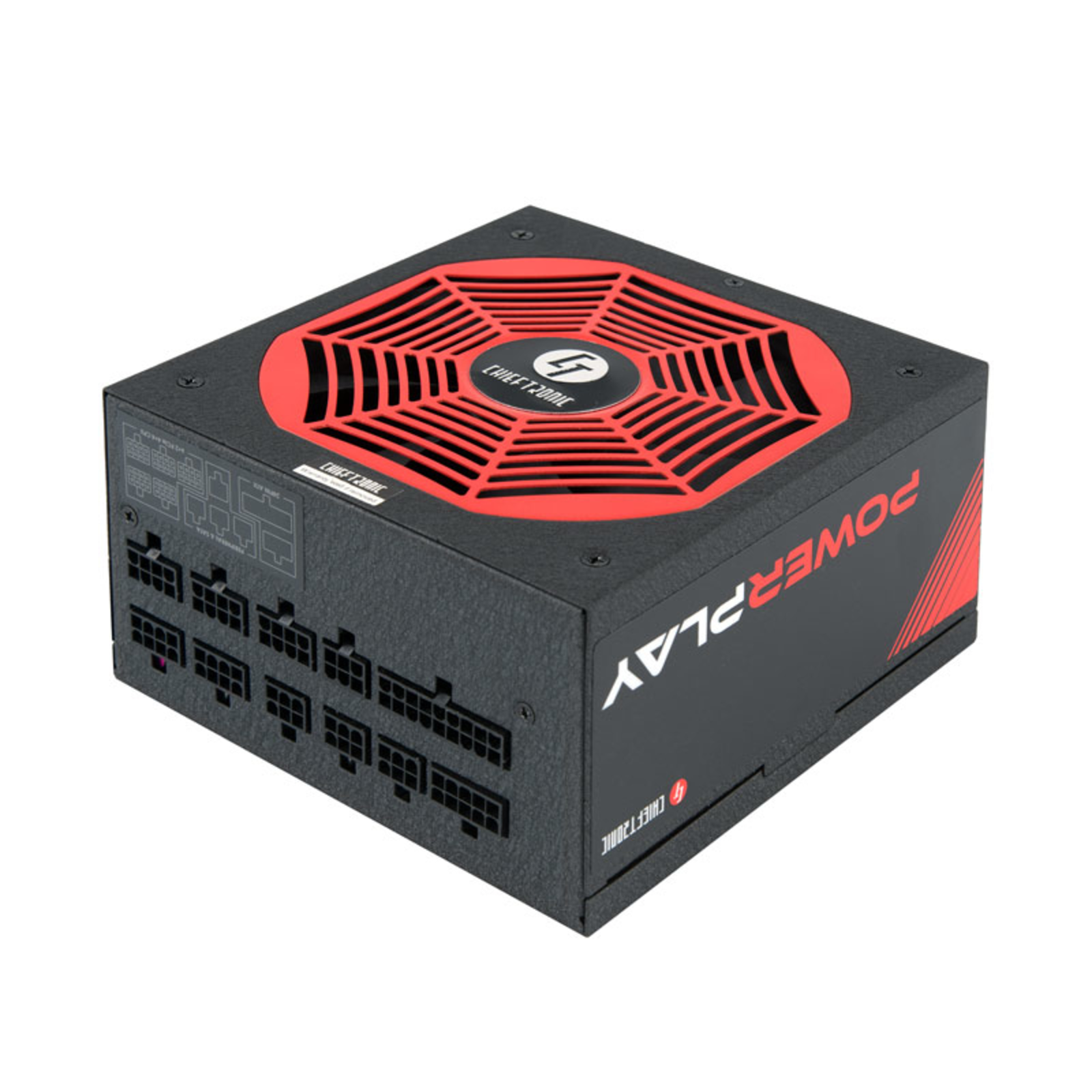 Chieftronic GPU-1200FC Black Red 8x PCIe Cable Management 1200 Watts