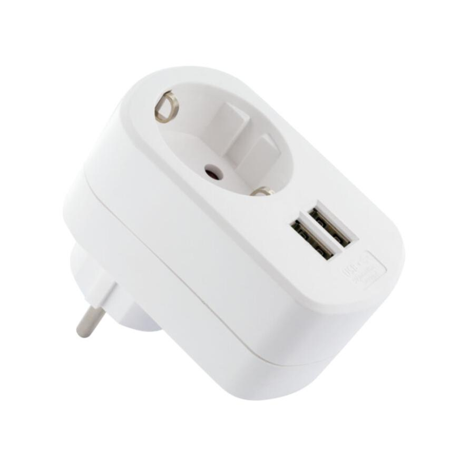 Schwaiger 230V Charging Adapter with Socket 50Hz 17W White