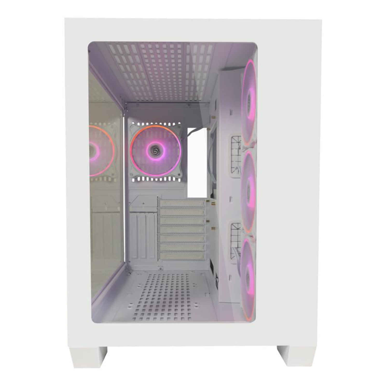 LC-Power Geh Midi Gaming 807W-ON StormwatchX,White,4 Fans