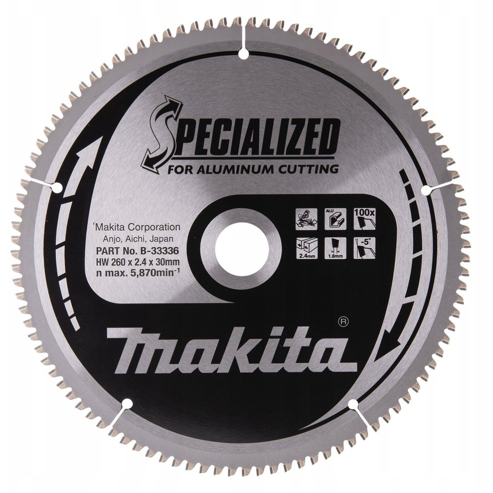 Makita Specialised Circular Saw Blade for Aluminium