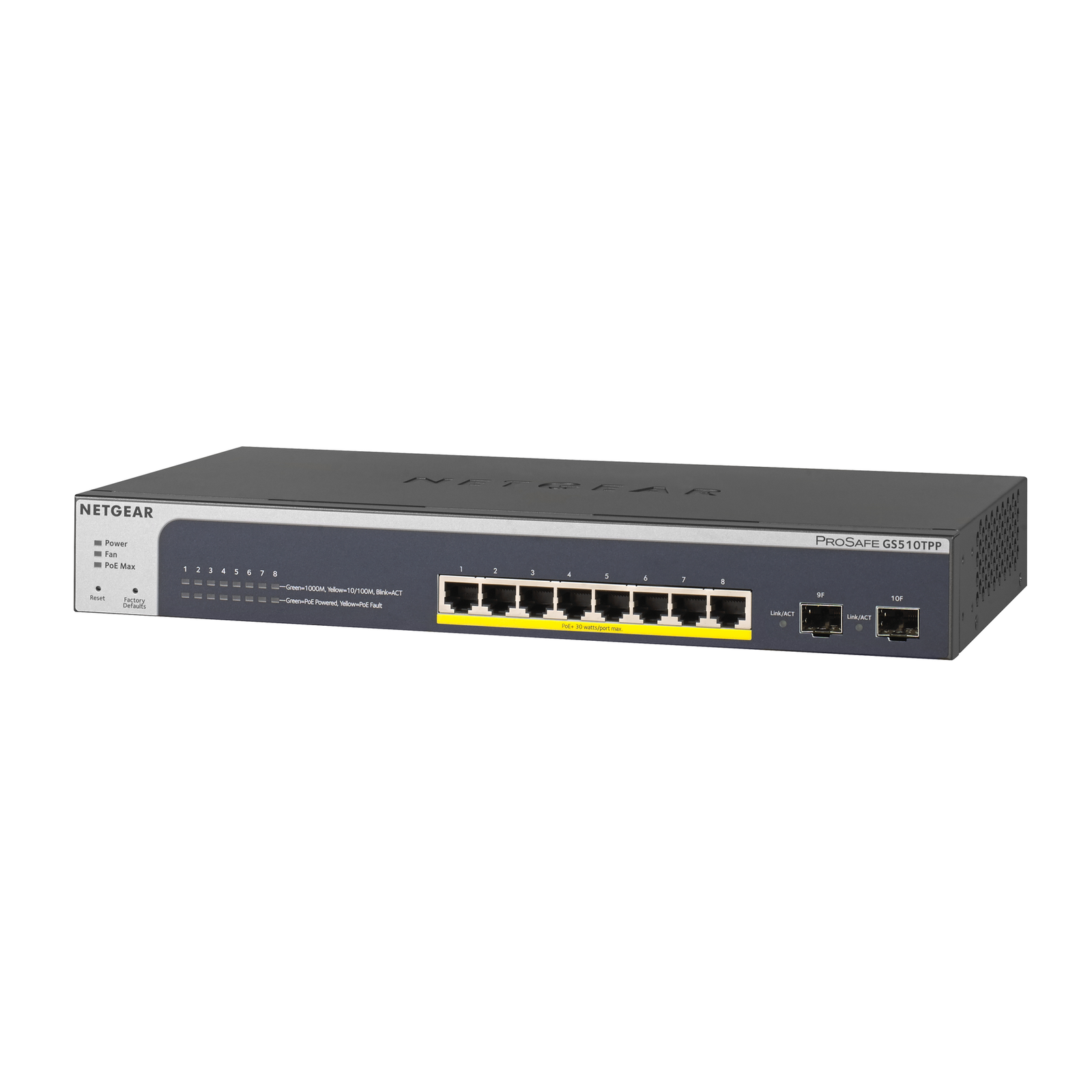 NETGEAR GS510TPP PoE GE GE SMA 08 Switch