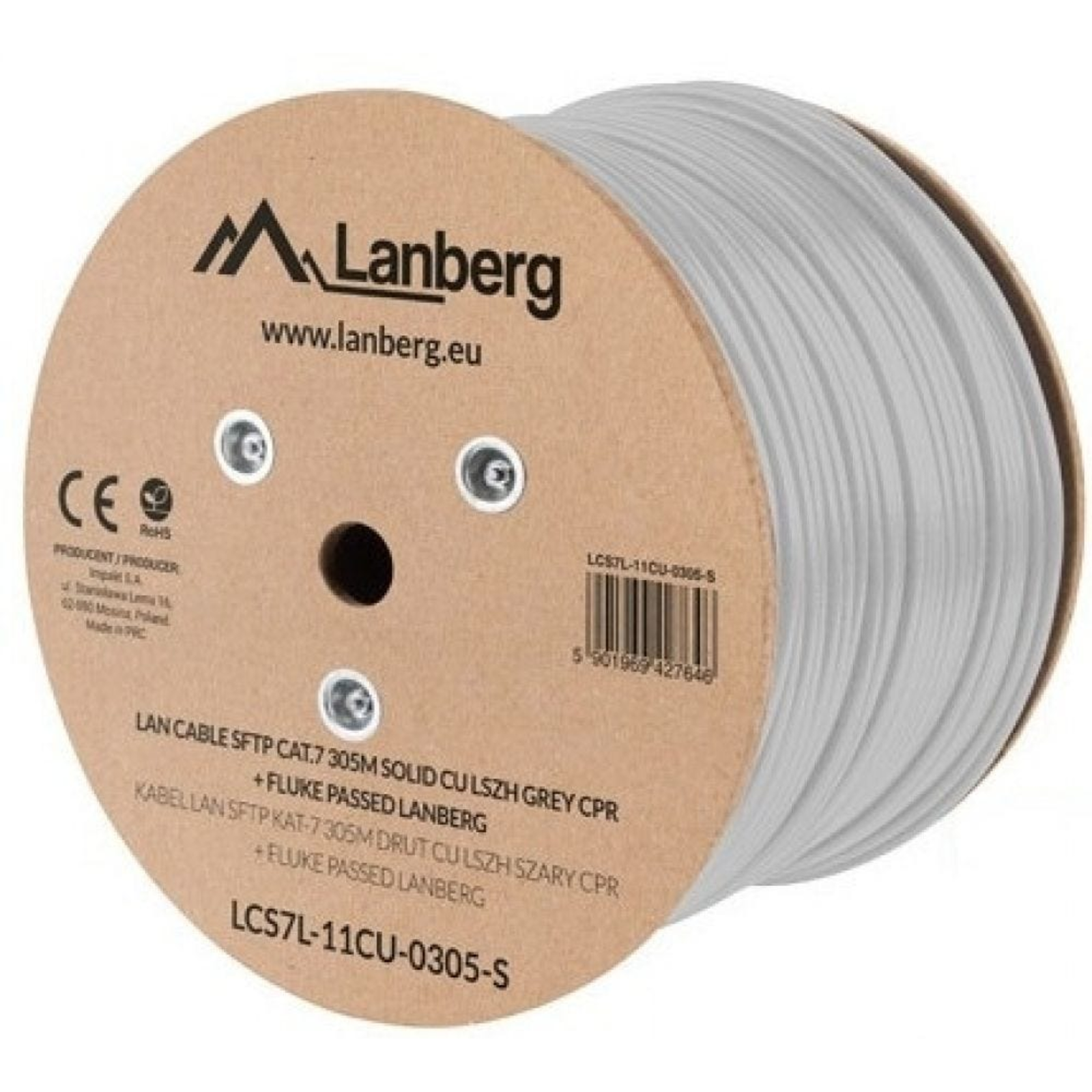 Lanberg LCS7L-11CU-0305-S 305 M Cat7 S/FTP (S-STP) White