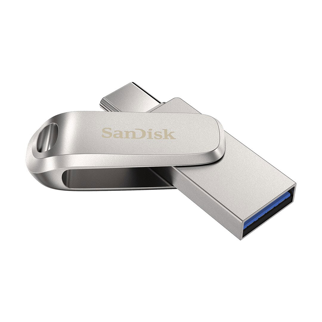 SanDisk Ultra Dual Drive Luxe USB flash drive 512 GB USB Type-A USB Type-C 3.2 Gen 1 (3.1 Gen 1) Stainless steel